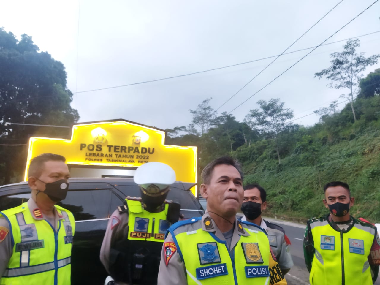 Kepala Bagian Operasi (Kabag Ops) Polres Tasikmalaya Kota, Kompol Shohet memprediksi puncak arus mudik di Lingkar Gentong terjadi hari Sabtu. (Nizar/Jabar Ekspres)