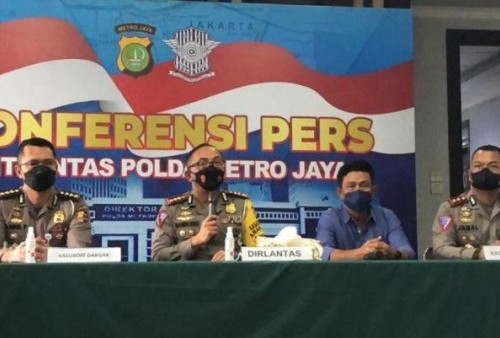 Konfrensi Pers Dirlantas Polda Metro Jaya. (Foto: PMJ news)