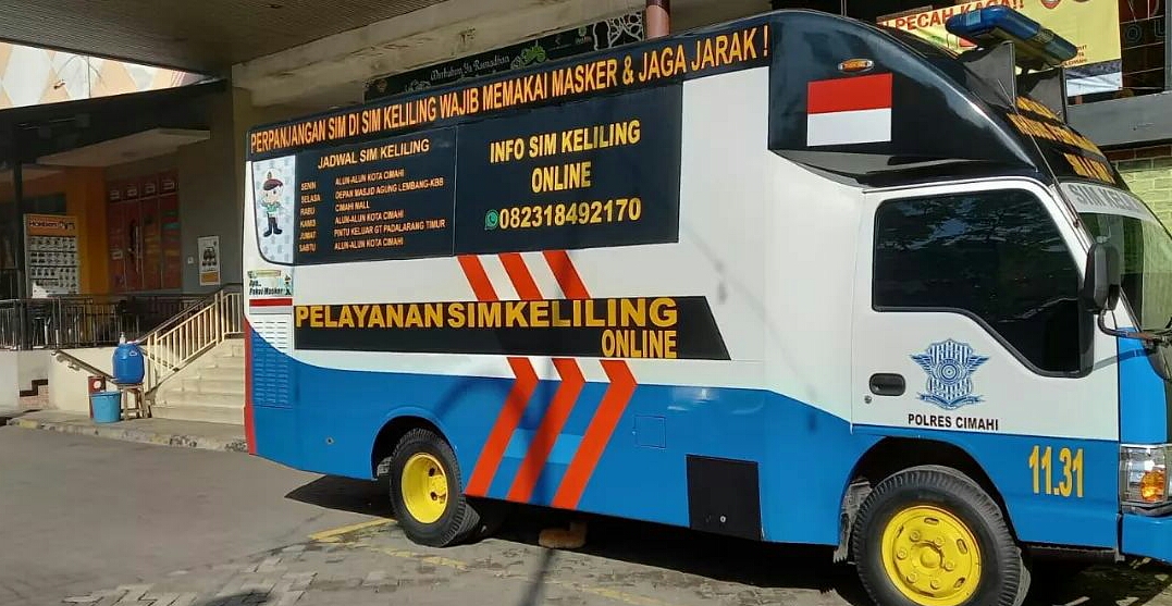 Jadwal SIM Keliling Cimahi Mei 2022 Komplit Beserta Wilayah Bandung Barat. (foto: dok Polres Cimahi)