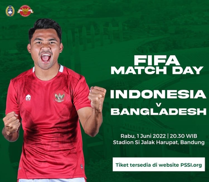 Persatuan Sepakbola Seluruh Indonesia rilis harga tiket Indonesia vs Bangladesh. (PSSI)