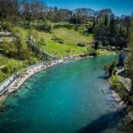 ILUSTRASI: Lokasi Sungai Aare, Swiss, tempat Emmeril Kahn Mumtadz terbawa arus. (Istimewa)