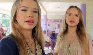 The Connell Twins saat berlebaran dikampung halaman sang ibu di Kabupaten Subang. (ist)