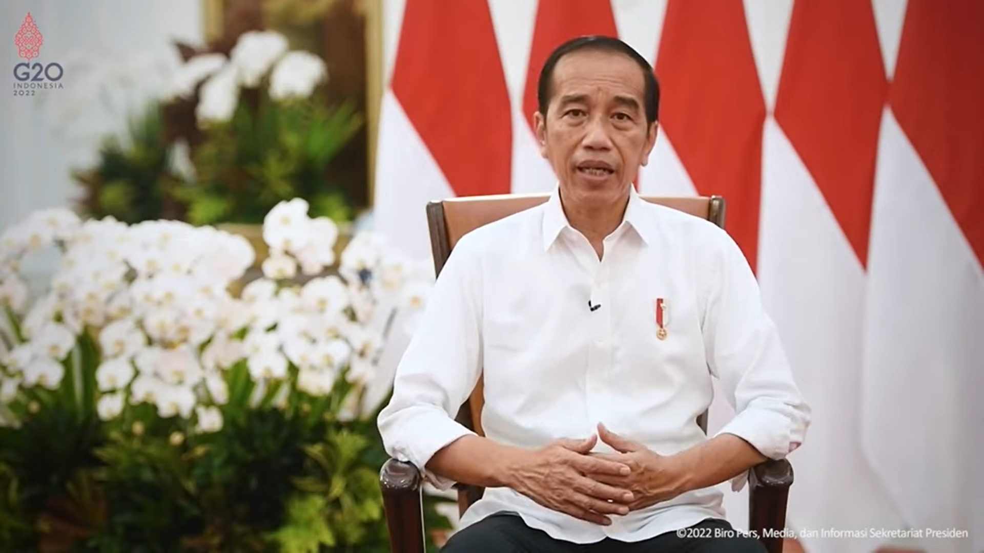 Tangkapan Layar: Presiden Joko Widodo (Jokowi) cabut pelarangan ekspor minyak goreng. (Youtube Sekretariat Presiden)