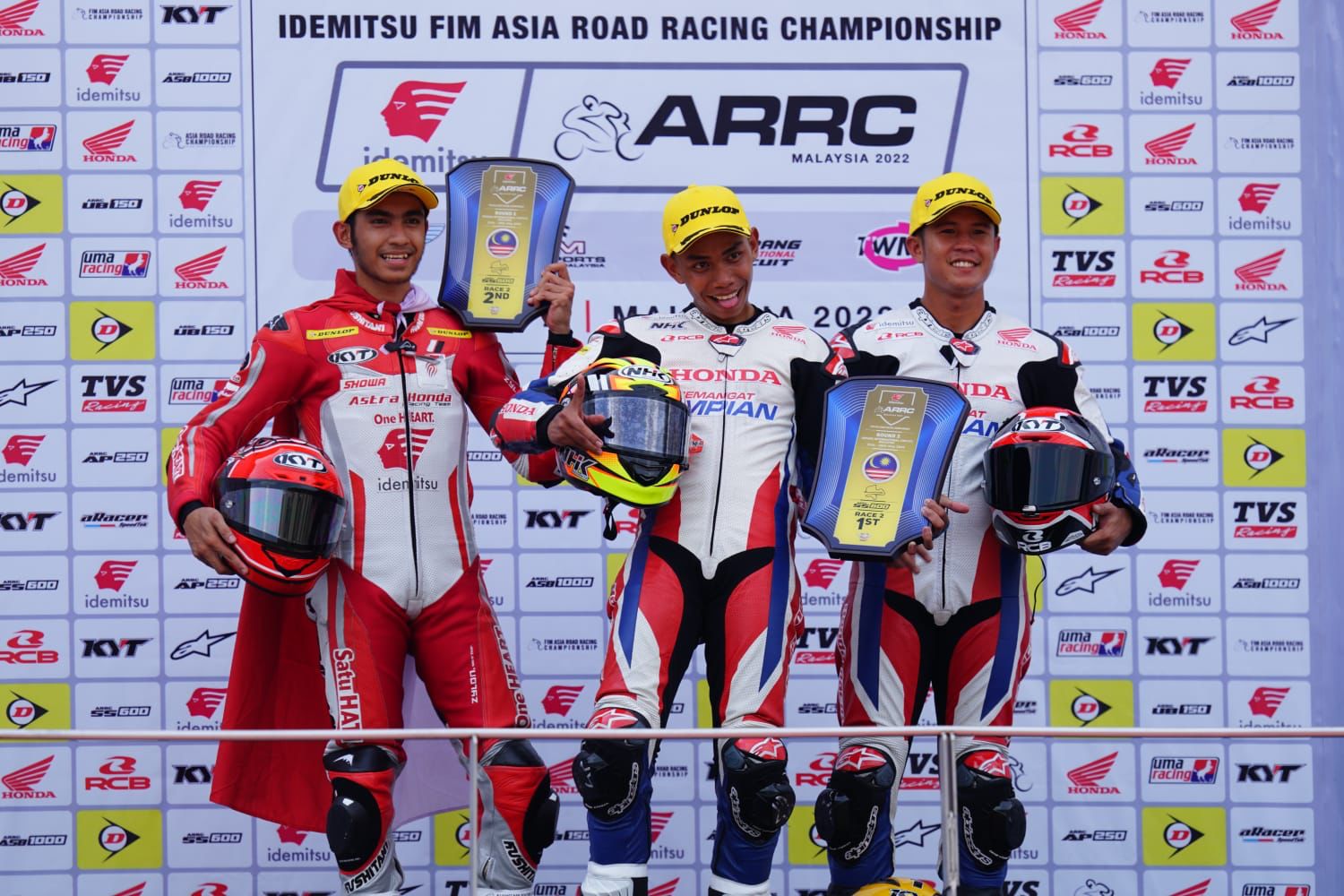 Pebalap binaan PT Astra Honda Motor (AHM), melanjutkan trend raihan podium di ajang balap Asia Road Racing Championship (ARRC) 2022 putaran kedua.
