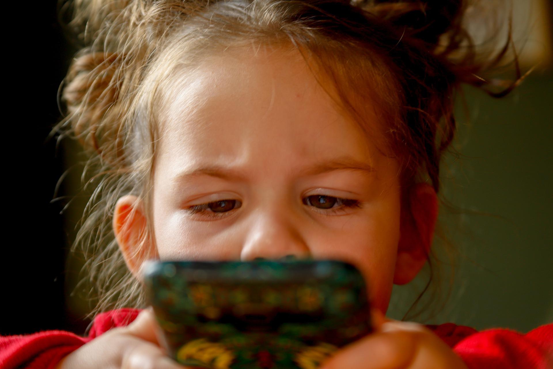 ILUSTRASI: Anak yang sering bermain gadget dengan durasi yang lama rentan terkena speech delay. (Pixabay)