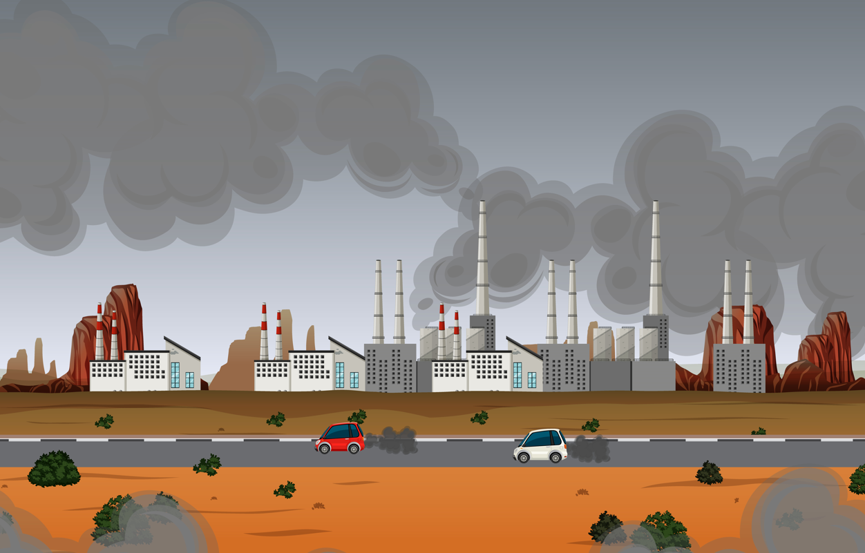 ilustrasi polusi (freepik)