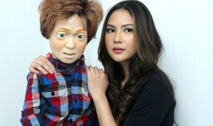 Jessica Mila dan Bobby, "bintang" horor film The Doll 3. (IMAM HUSEIN/JAWA POS)
