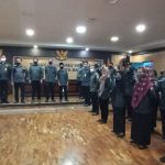 . Bawaslu Jabar gelar Apel kesiapan pengawasan Pemilu 2024 bersama seluruh Bawaslu di Kabupaten Kota Indonesia. Selasa (14/6). Foto. Sandi Nugraha