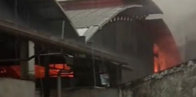 Kondisi Pasar Citeko Plered di Purwakarta yang mengalami kebakaran. (ist)