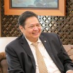 Ketua Umum PArtai Golkar yang juga menjabat Menteri Koordinator Bidang Perekonomian Airlangga Hartarto.