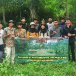 Kegiatan menanam pohon anggota GEMPA (Gerakan Muda Peduli Alam) Kecamatan Cimanggung, Kabupaten Sumedang, Jawa Barat.