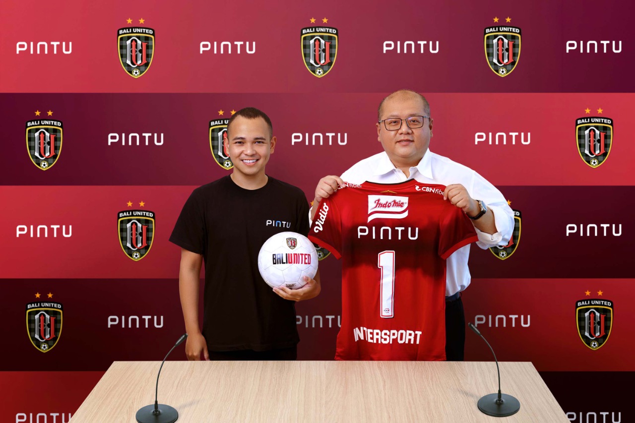 Bali United jalin kerja sama dengan PINTU. Menggandeng Platform Cryptocurrency Terkemuka di Indonesia sebagai Sponsor Terbaru