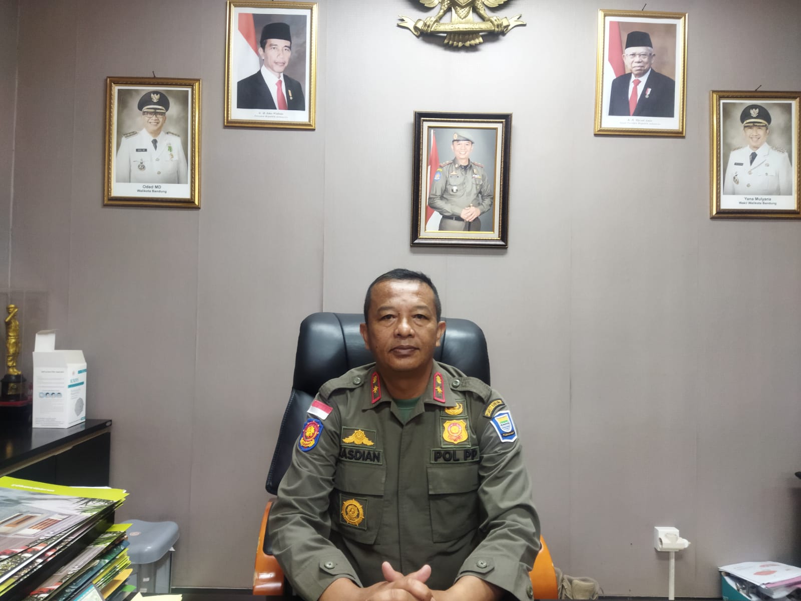 Kepala Satuan Polisi Pamong Praja (Kasatpol PP) Kota Bandung, Rasdian Setiadi. (Nizar/Jabar Ekspres)
