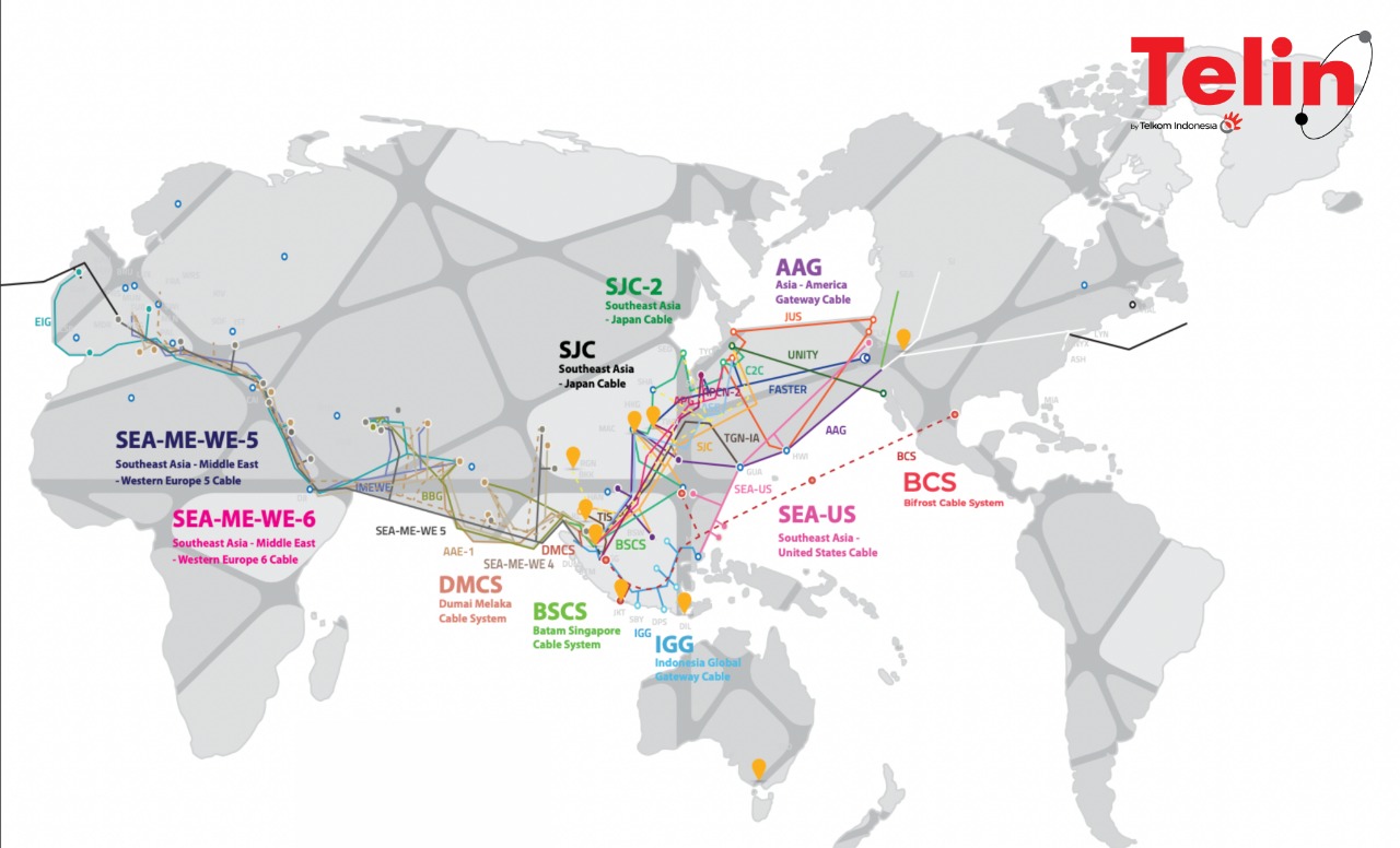 Sukses Bangun SKKL ke Amerika, Telkom Bangun SKKL Bifrost Jakarta-Balikpapan-Manado-Amerika
