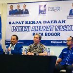 Wakil Wali Kota Bogor Dedie A Rachim saat berkesempatan hadir dalam Rakerda DPD PAN Kota Bogor. (Yudha Prananda)