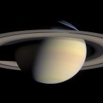 Ilustrasi planet saturnus saat fenomena planet sejajar (pixabay)