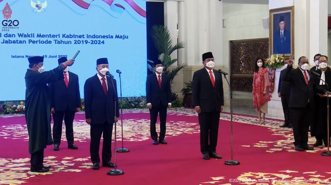 susunan baru kabinet indonesia maju