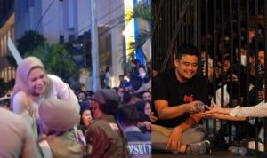 Jalannya konser perayaan HUT Kota Medan berlangsung meriah, namun banyak penonton pingsan karena berdesak-desakan.