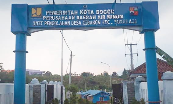 Pintu masuk pengolahan produksi air bersih Sistem Penyedia Air Minum (SPAM) Katulampa Bogor. (Yudha Prananda / Jabar Ekspres)