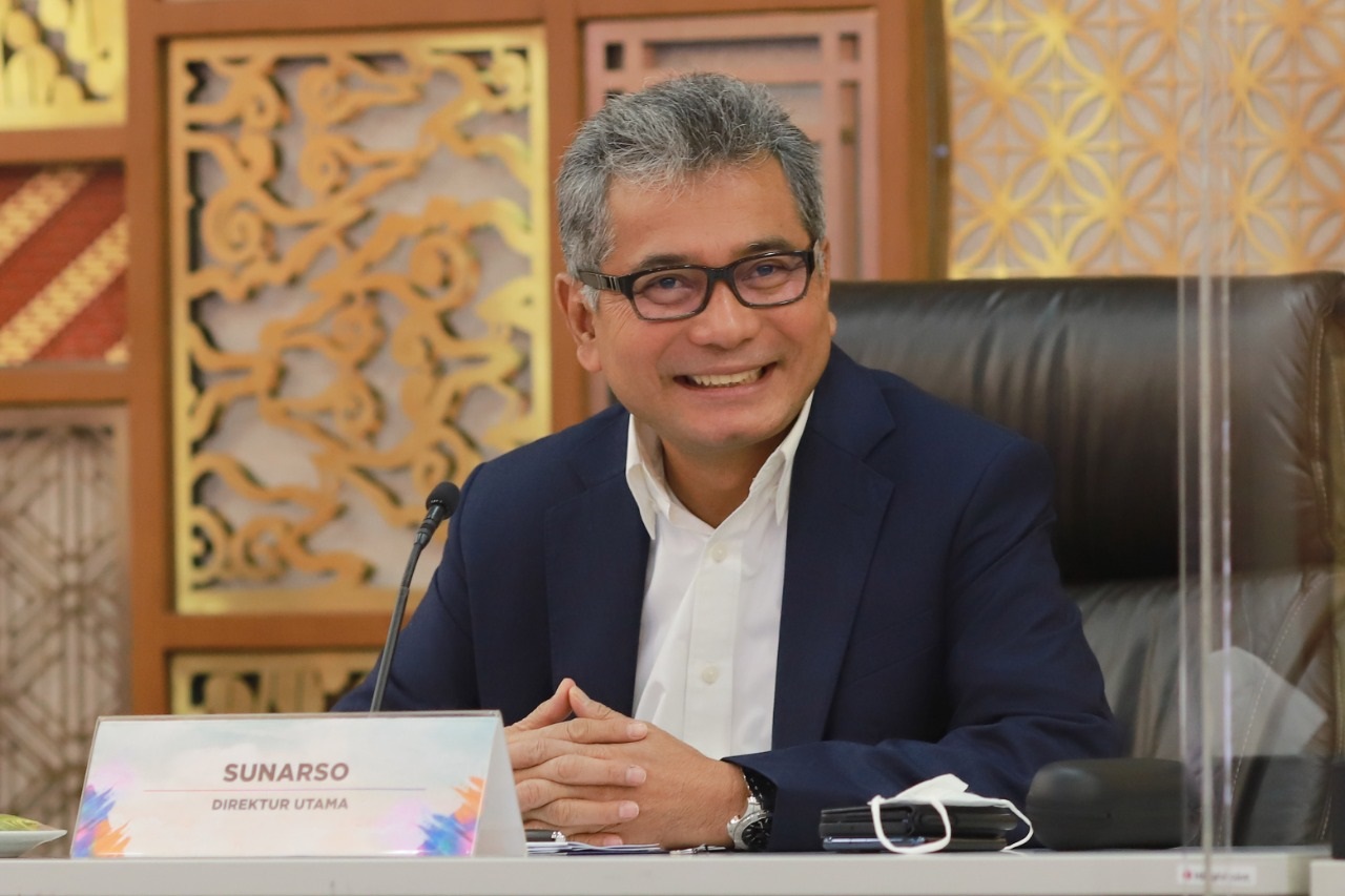 Direktur Utama BRI Sunarso, Saat Press Conference Pemaparan Kinerja Keuangan Kuartal II Tahun 2022 pada Rabu, 27 Juli 2022. (ist)