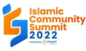 Logo Islamic Community Summit (ICS) 2022, yang akan di selenggarakan pada 12 hinga 13 Juli Mendatang. (istimewa)