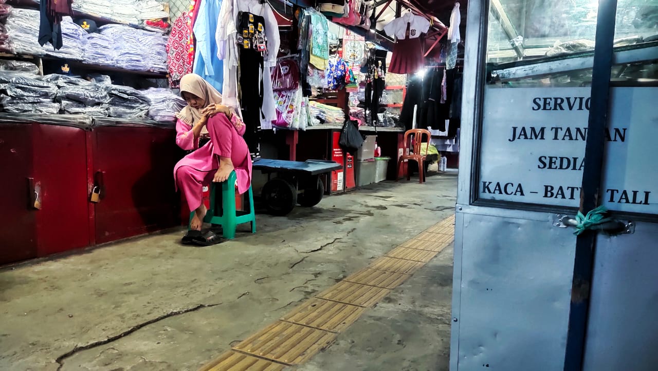 Pedagang yang Berjualan di Pasar PKL Cicadas Tersisa 60 Persen