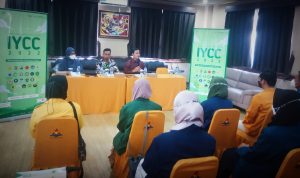 Pelaksanaan kegiatan Youth Creaction x Cultural Conference (IYCC) yang diselenggarakan oleh Dompet Dhuafa diikuti oleh perwakilan mahasiswa dari 23 kampus di Indonesia, Sabtu (13/08). (Yudha Prananda / Jabar Ekspres)