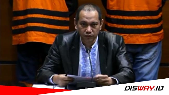 Komisioner KPK Nurul Ghufron saat menjelaskan kronologi dan konstruksi kasus suap di Unila, minggu (21/8). Syaiful Amri/Disway.id-disway.id