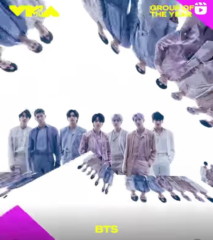 BTS kembali menangkan grup terbaik dalam MTV VMA 2022. (instagram @VMA )