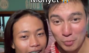 Tangkapan layar video yang memperlihatkan saat Baim Wong mneyebut Bonge Monyet.