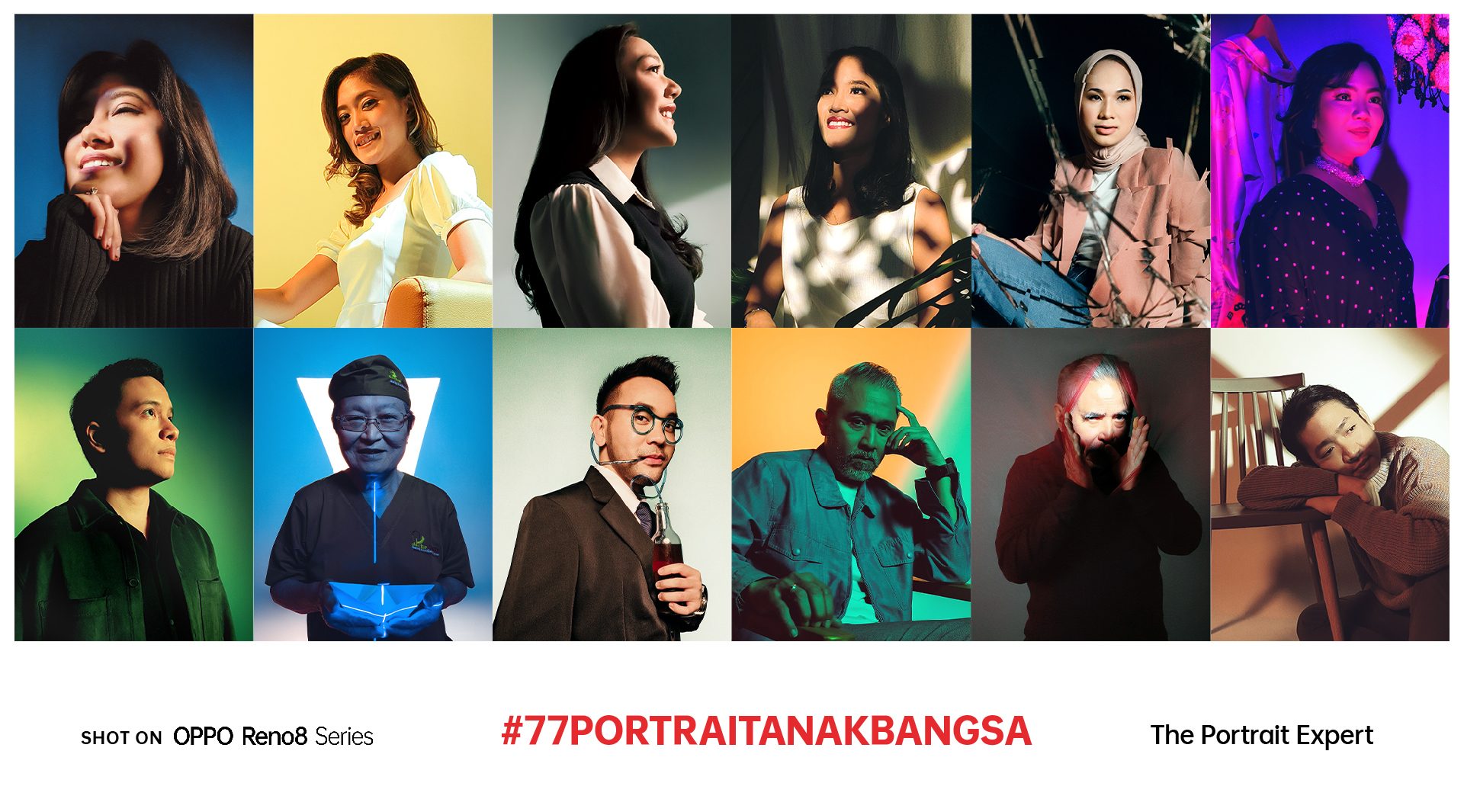 Peringati 77 Tahun Kemerdekaan Indonesia, OPPO Gelar Kampanye #77PortraitAnakBangsa