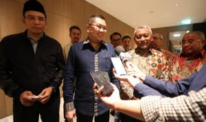 Presiden PKS Ahmad Syaikhu menjelaskan pertemuan dengan HT dan jajaran petinggi Partai Perindo guna mencari titik temu untuk kolaborasi.