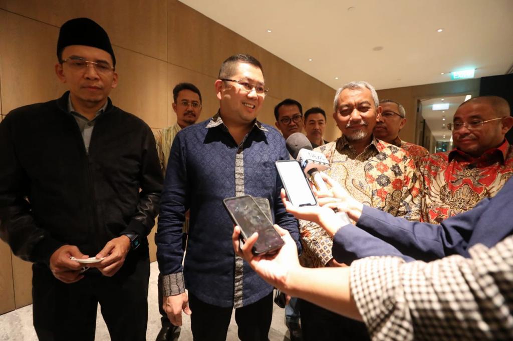 Presiden PKS Ahmad Syaikhu menjelaskan pertemuan dengan HT dan jajaran petinggi Partai Perindo guna mencari titik temu untuk kolaborasi.