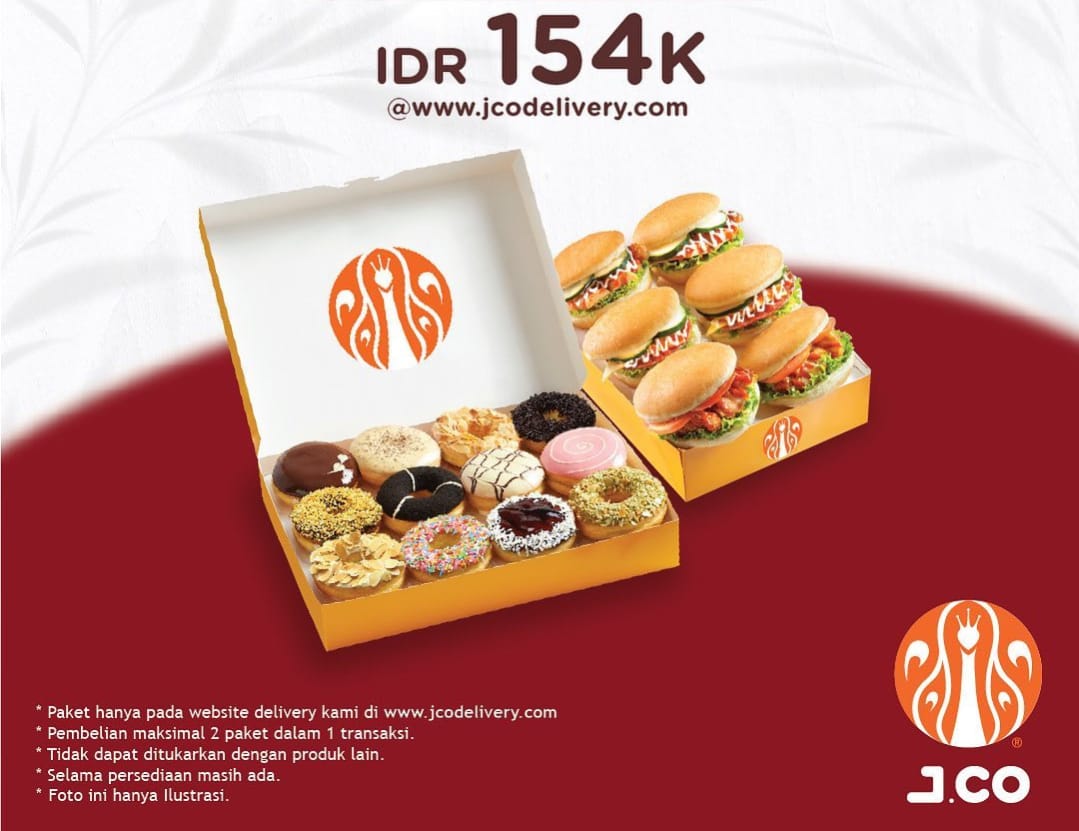 Promo JCO Terbaru 10 Agustus 2022, Dapatkan Harga Spesial 1 DZN Donuts + 1/2 DZN JCLUB
