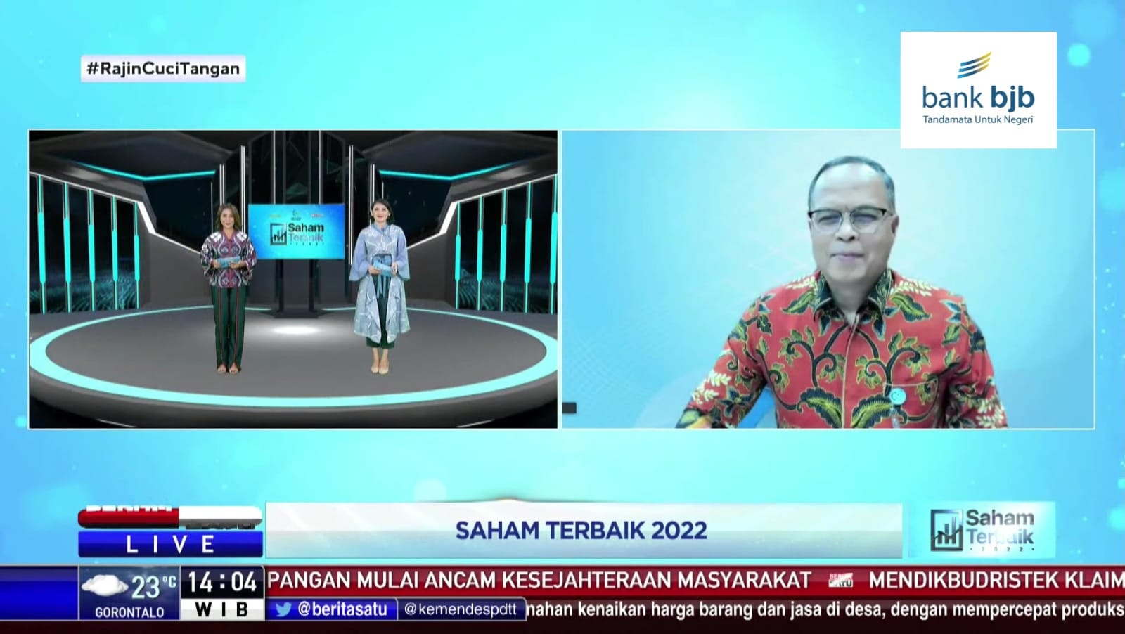 bjb Penghargaan Saham Terbaik 2022