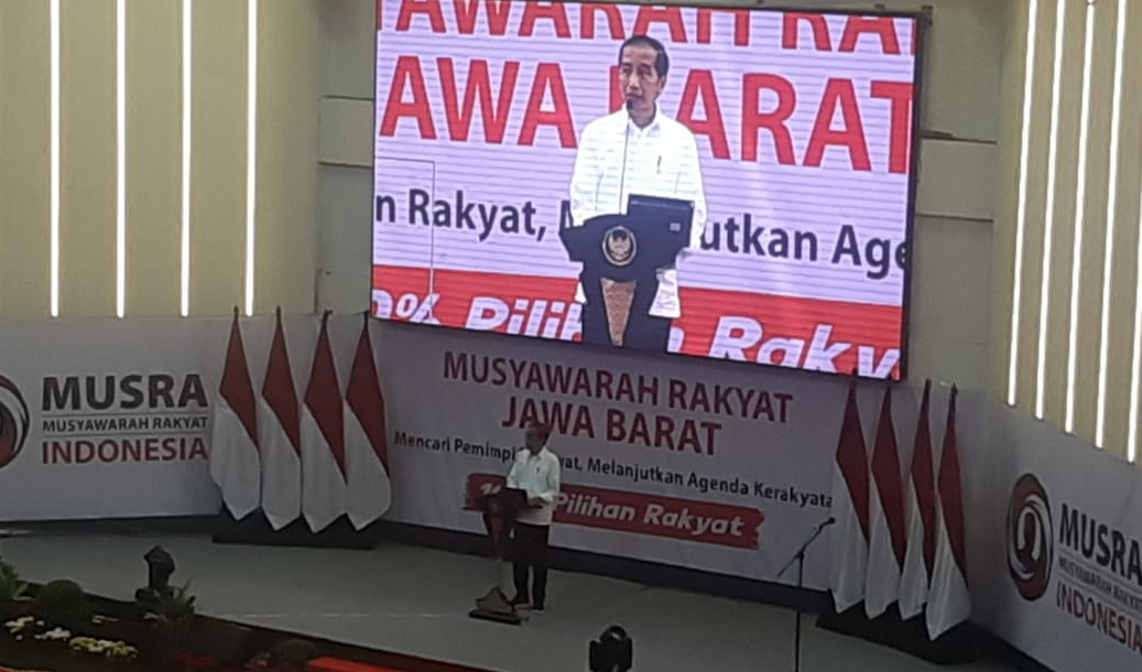 Presiden Jokowi Singgung 3 Periode di Musra Arcamanik