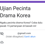 ujian pecinta drama korea