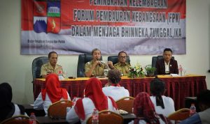 Wakil Wali Kota Bogor Dedie Rachim, saat berada ditengah Forum Komunikasi Umat Beragama, sebagai salah satu upaya menjaga persatuan dan kesatuan.(Yudha Prananda / Jabar Ekspres)