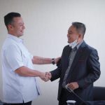 MESRA: Ketua Komisi III DPRD Kota Bogor Iwan Iswanto (kanan) bersama Ketua Kadin Kota Bogor Almer Faiq. (Yudha Prananda / Jabar Ekspres)