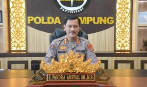 Kabid Humas Polda Lampung Kombes Pol Zahwani Pandra Arsyad, saat menjelaskan motif polisi tembak polisi di Lampung. (Humas Polda Lampung)