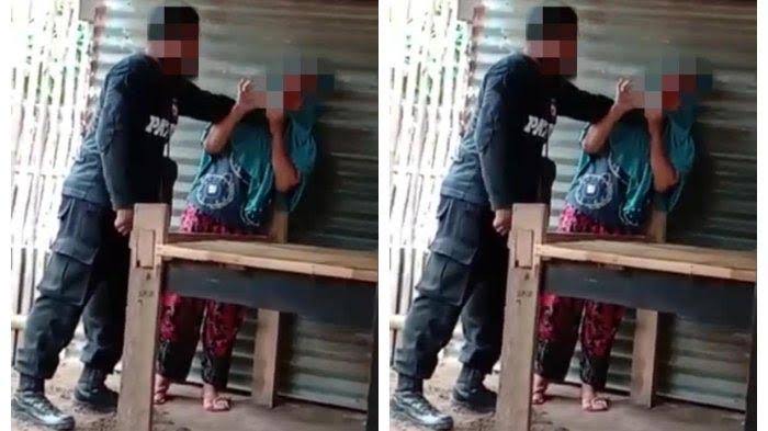 Viral Polisi Terekam Menganiaya Wanita Tua, Membuat Netizen Geram