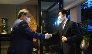 Pertemuan MEnko Airlangga Hartarto dengan Menteri Perdagangan Jepang untuk menjalin keseapahaman dalam membangun kerjasama antara Indonesia dan Jepang.