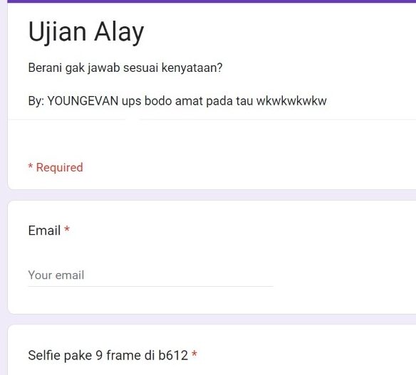 Kocak! Ada Tes Ujian Kealayan, Coba Tes Disini Apakah Kamu Alay Atau Tidak!