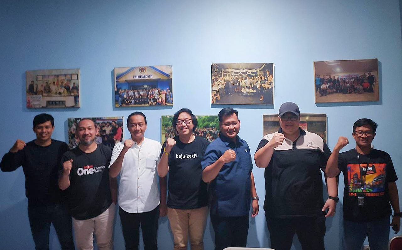 Sowan ke PWI Kota Bogor, Jajaran PSB Kenalkan Logo Baru dan Tim Baru Jelang Liga 3