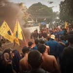Masa Aksi Demonstran di Bogor Ricuh, Dibubarkan oleh Hujan