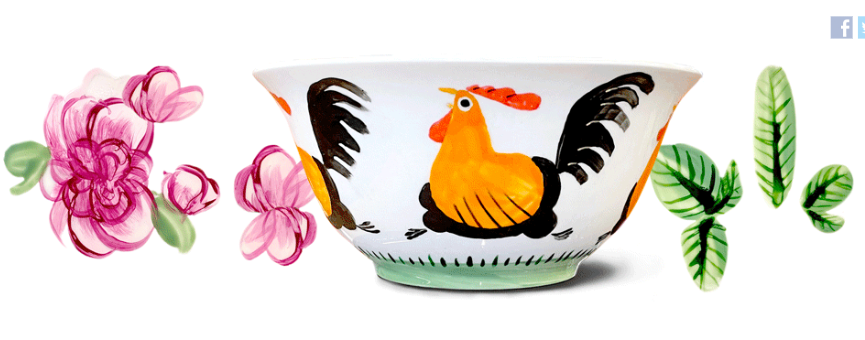 Desain Mangkuk Ayam Jago atau Rooster Bowl jadi Google Doodle Hari Ini, Ketahui Sejarahnya