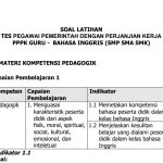 Link Download Latihan Soal Seleksi PPPK, untuk Tenaga Pendidik Guru Bahasa Inggris