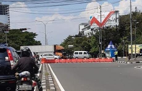 Ilustrasi penutupan 7 ruas jalan di Kota Bandung untuk mengamankan jalannya KTT OKI selama 24-26 Oktober 2022