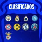 Lambang tim yang lolos 16 besar Liga Champions 2022/2023.