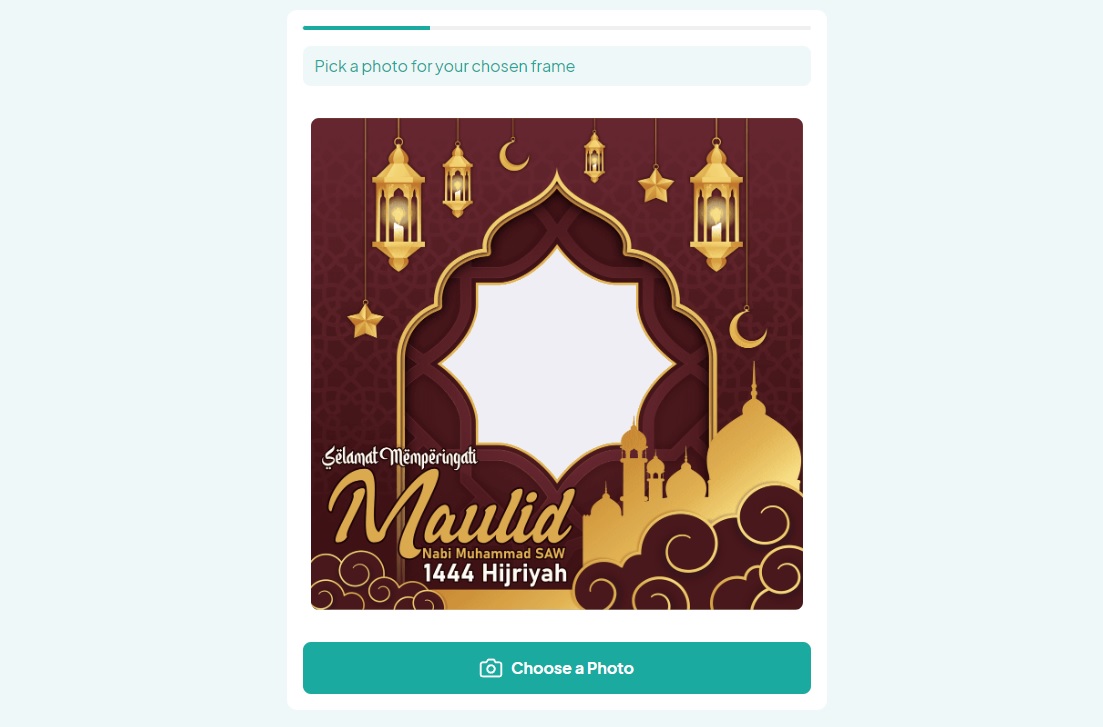 Salah satu Link Twibbon Maulid Nabi Muhammad SAW yang sedang viral.